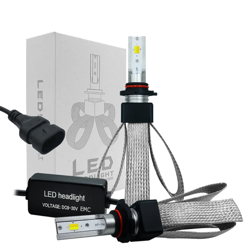 

2x 9006 120W 20000LM LED Three-color Headlight Kit Beam Bulbs Drop Shipping Support