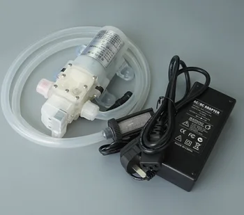 

full set with house12v, 80W, Food grade for red wine, milk,edible oil etc mini diaphragm pump, 8L/min food grade pump