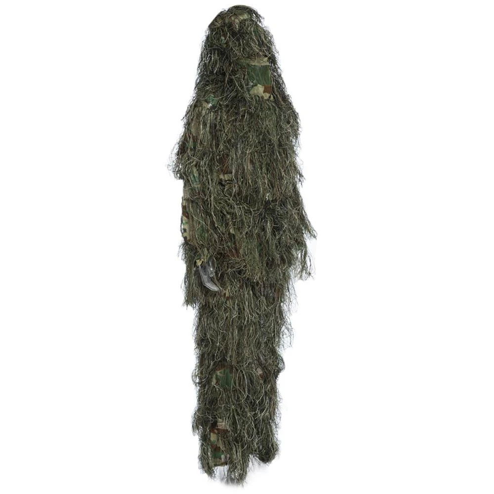 Ghillie костюм охотничий лесной 3D бионический лист Маскировка Униформа CS камуфляж костюмы набор Снайпер джунгли военный поезд охотничья ткань