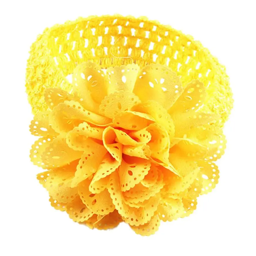 Высококачественная 10 видов цветов повязка на голову с кружевными цветами для