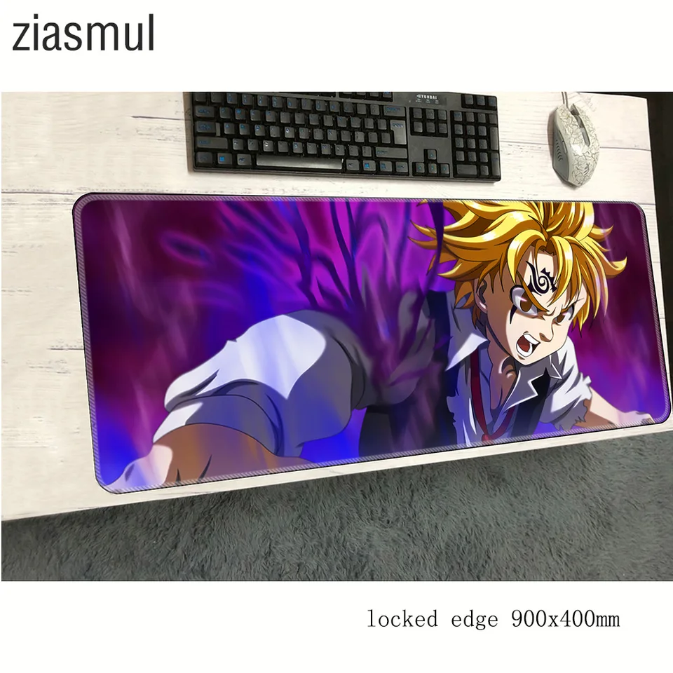 Tapis De Souris The Seven Deadly Sins 900x400mm - 3mm Épais - Surface Lisse - Antidérapant