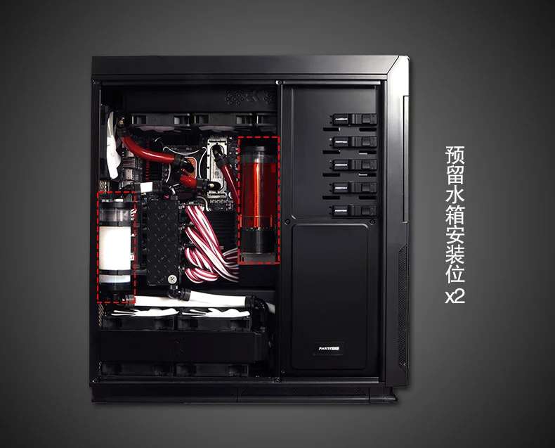 PHANTEKS 813P чехол для компьютера(поддерживает двойное питание 2x480 Холодный ряд/двухсерверная плата/с 5 вентиляторами