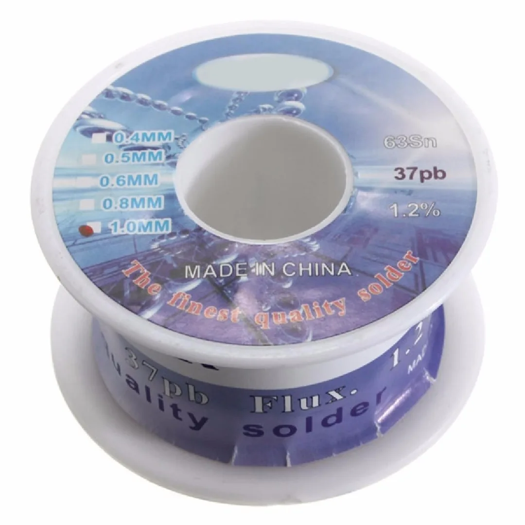 1mm PB37/SN63 Rosin Core Solder Wire Tin Lead Line Soldering Welding Iron Wire Flux Reel For Electronics Devices Mayitr