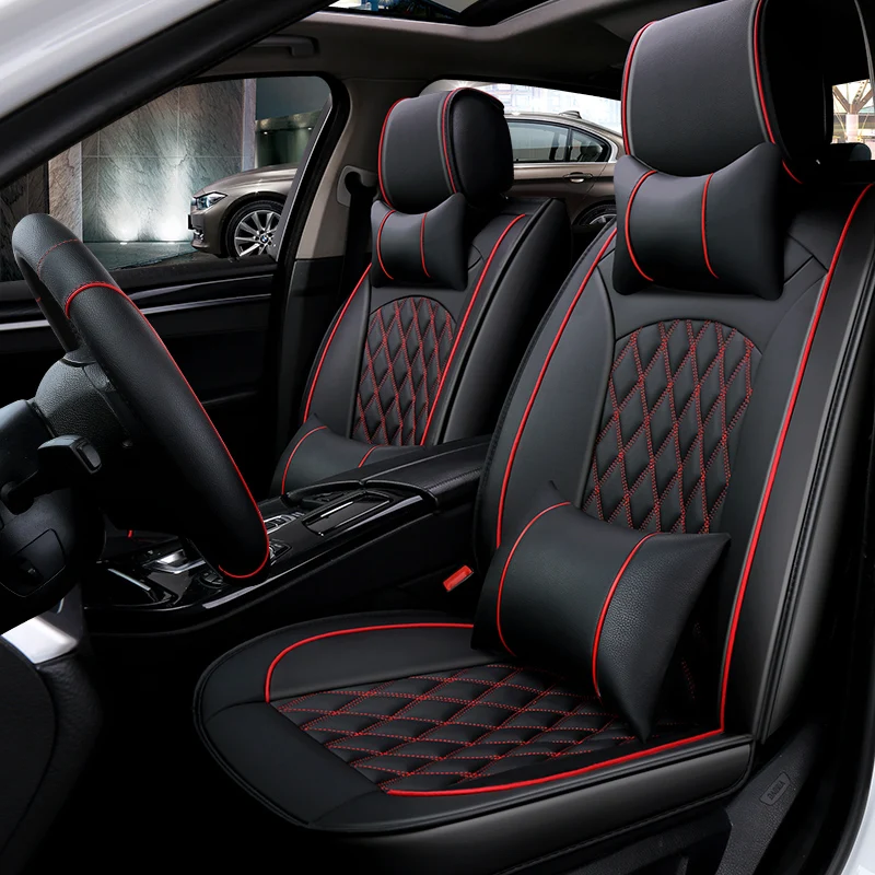 

WLMWL Universal Leather Car seat cover for BMW all models f30 f10 e46 x5 e70 x1 x3 e39 x5 x4 f11 car styling auto Cushion