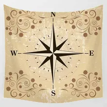 Hot sale square shape compass creative lion feather pattern wall hanging tapestry home decoration wall tapestry tapiz pared Hot sale square shape compass creative lion feather pattern wall hanging tapestry home decoration wall tapestry tapiz pared