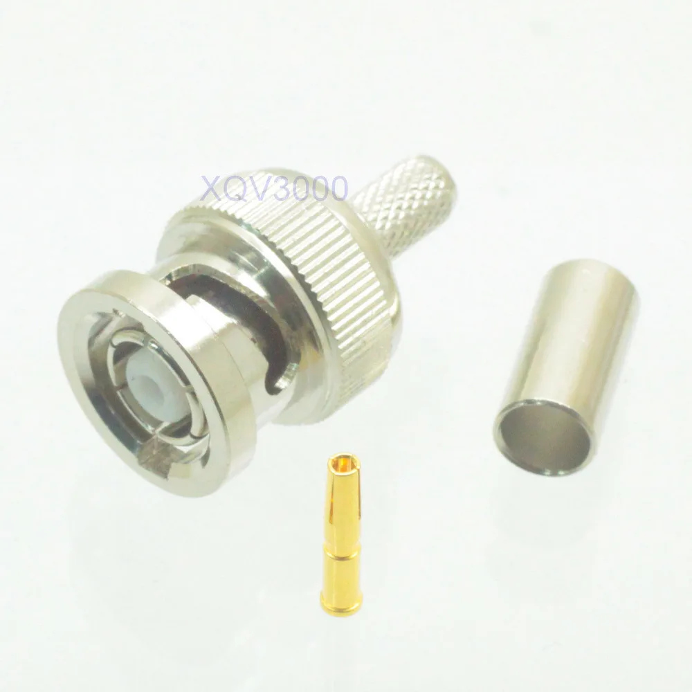 1 шт. коннектор RP * BNC штырьковый разъем для RG58 RG142 LMR195 RG400 RF коаксиальный |