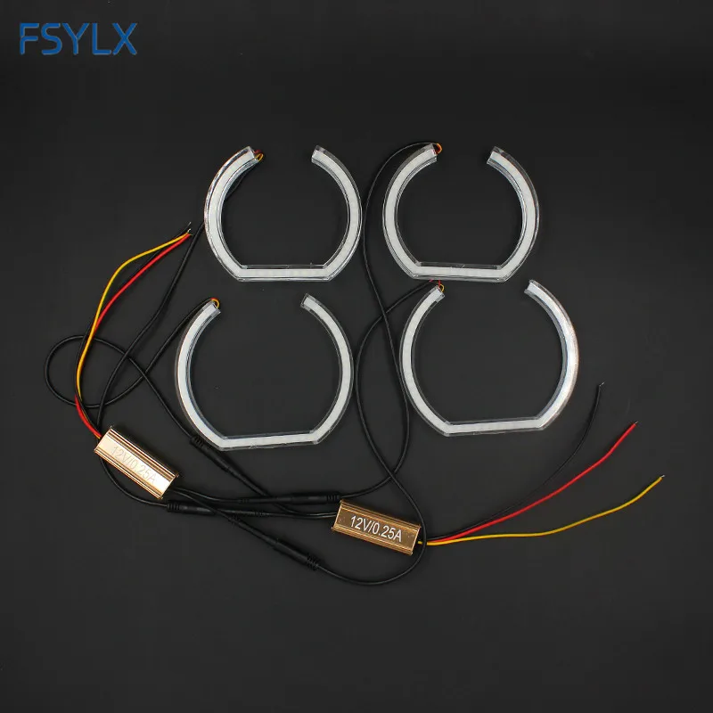 FSYLX Кристалл SMD СВЕТОДИОДНЫЙ ангельские глазки для BMW F30 F35 светодиодный DRL Дневной