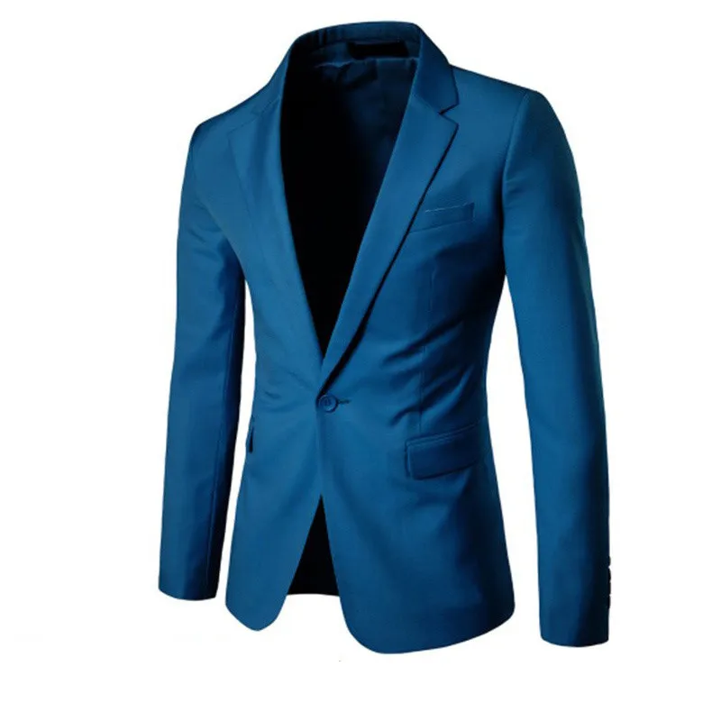 New Arrival Men's Casual Slim Fit One Button Suit Blazer Fashion New