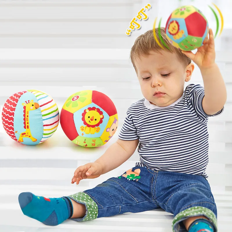 2018 ألعاب الأطفال الحيوان الكرة لينة دمية محشوة كرات الطفل خشخيشات الرضع الرضع الجسم بناء الكرة للطفل G0016