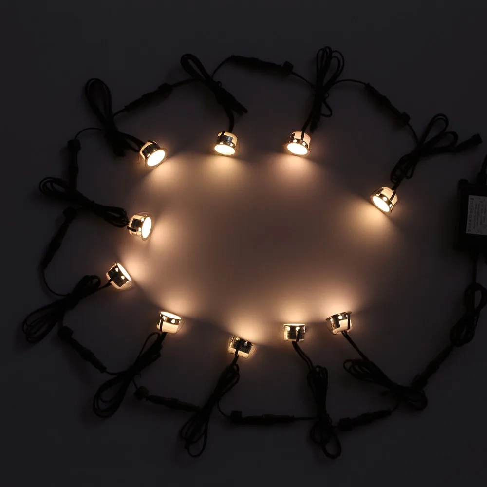 Emissor de Luz Iluminação de Parede Pacote de 20 Ip67 à Prova Luz do Jardim ao ar Diodo Subterrânea Convés d' Água Livre Passo Piso Lâmpada 12 v 12 outdoor lighting