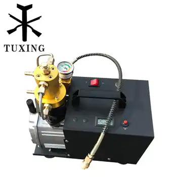 TUXING 300bar 4500psi pcp air compressor for paintball tank 220V 110V