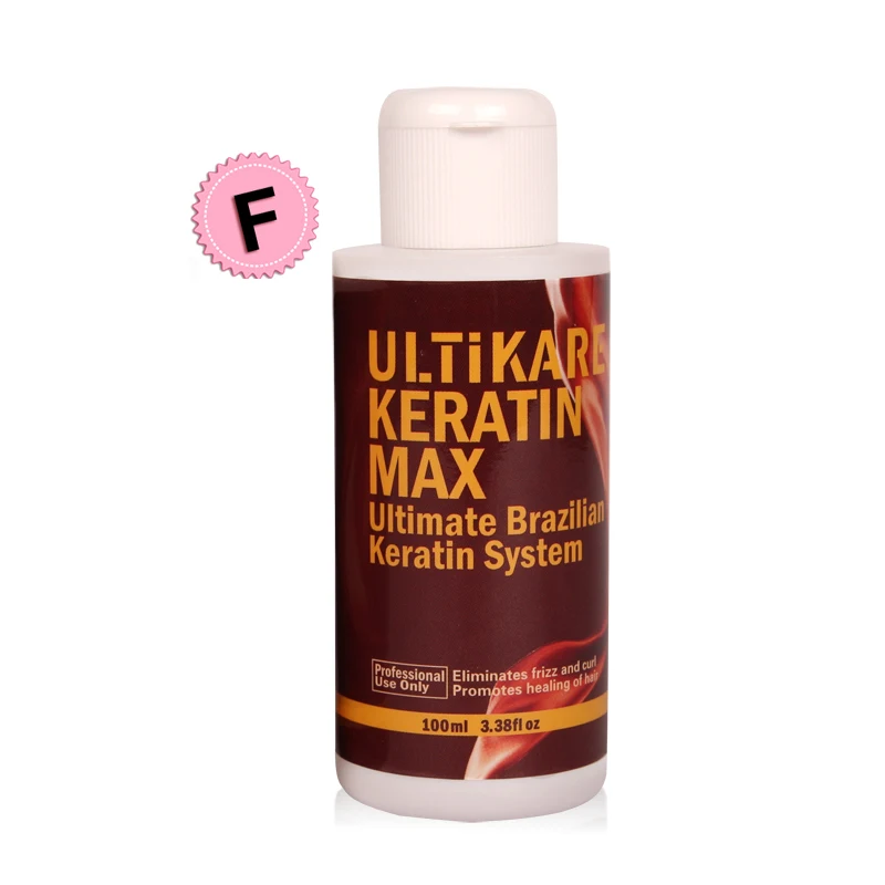 100ml Brazilian Ultikare Keratin Treatment at home Smoothing System for Resistant Hair or Kinky Curly Hair Free Shipping