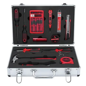 

28 Pcs/Set Tool Set High Performance Mobile Workshop Toolbox Durable Garage Hand Tool Kit With Aluminum Case Car Repair Tool Kit