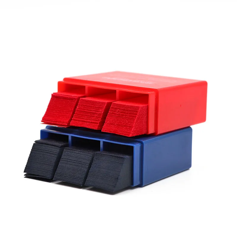 600sheets/box 2 Boxes Dental Articulating Paper Strips and 1pc Articulating Paper Tweezer Blue/Red Dentist Tools-0