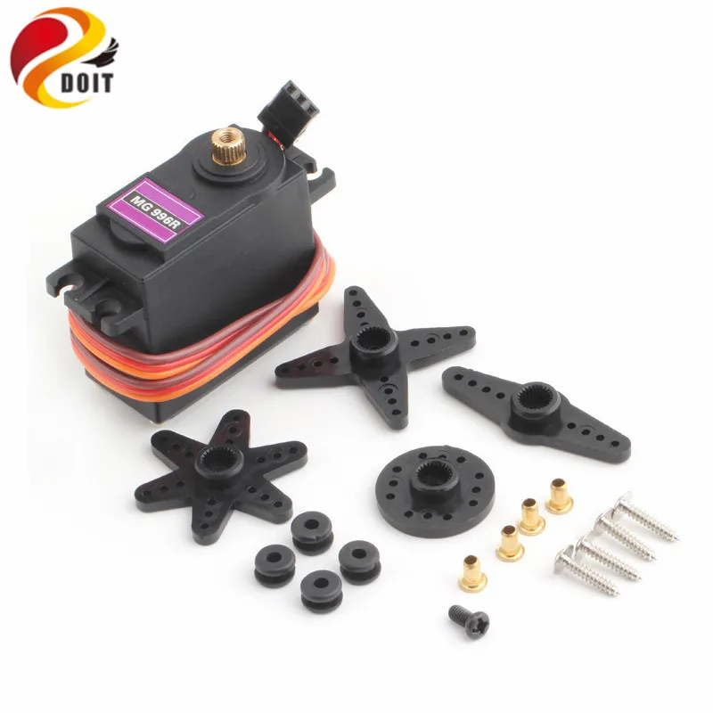 

MG996R 180 Control Degree Metal Steering Gear Servo robot arm manipulator For DIY Remote Control Smart Car Robot Tank Toy Part