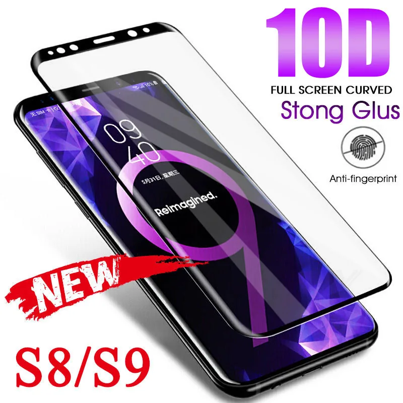 10D закаленное стекло для Samsung Galaxy S10 S9 S8 plus S7 Edge Note 8 9 полное Защитное стекло для Samsung S10 Note 8 9 glas|Защитные стёкла и плёнки| | АлиЭкспресс
