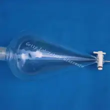 3л грушевидная делительная воронка, с тефлоновой пробкой, Топ 40/38 рот соединение