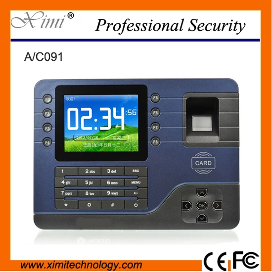 Realand TCP/IP Biometric Fingerprint Time Attendance RFID card Employee Electronic English Punch Reader Machine A-C091 tcp ip spanish language fingerprint time attendance punch card and fingerprint time clock realand