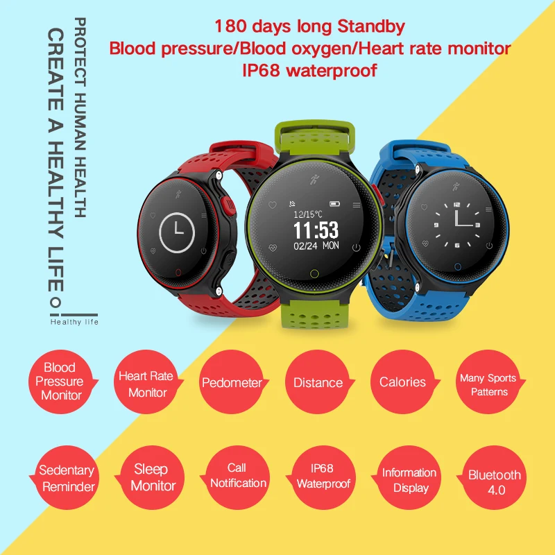 Bounabay Bluetooth Smart Touch многоязычные часы для человека Android IOS Телефон мужчины Часы