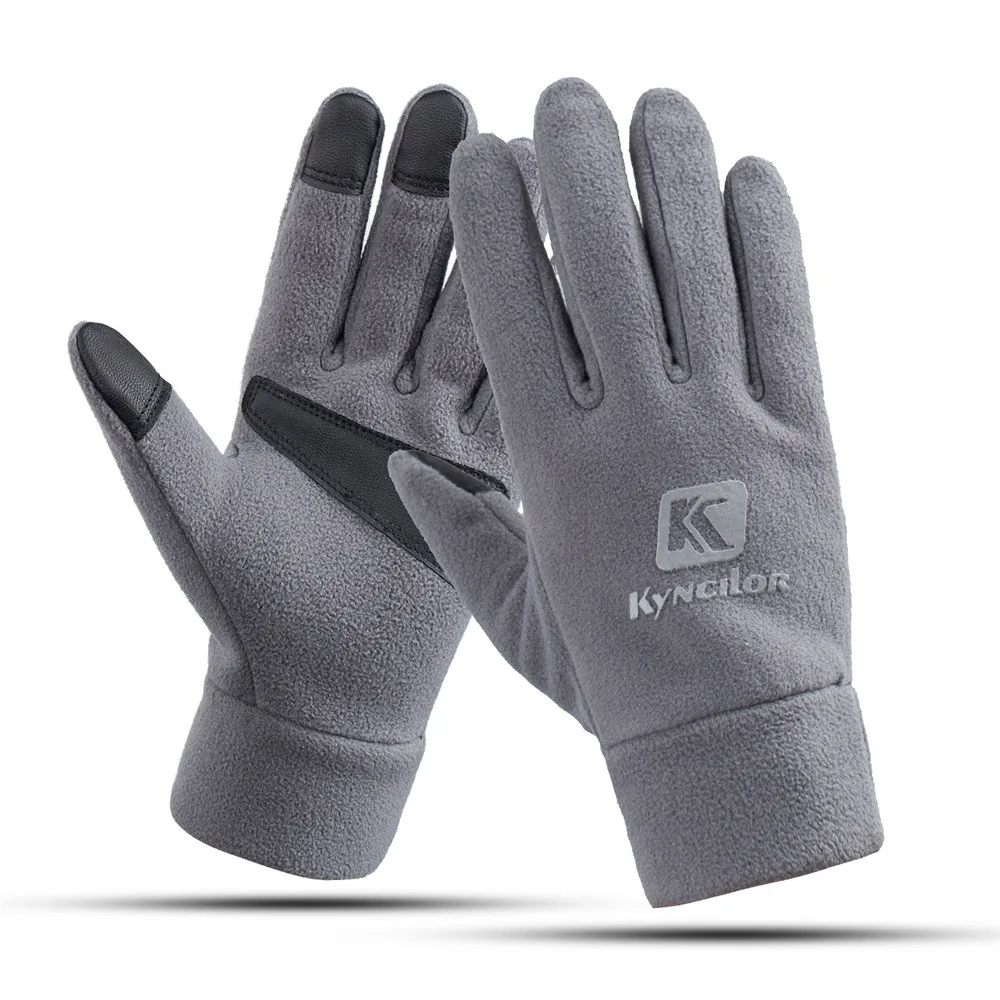 

S-XL guantes de invierno para hombre Unisex, antideslizantes, antideslizantes, para ciclismo, guantes de pesca, para hombre, gris, rosa, negro