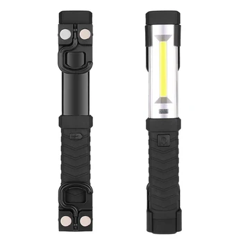 

USB chargeable XPE COB Work Light LED Magnetic Emergency Flashlight Car Inspection Lamp Flashlight Build-in lithium-ion battery