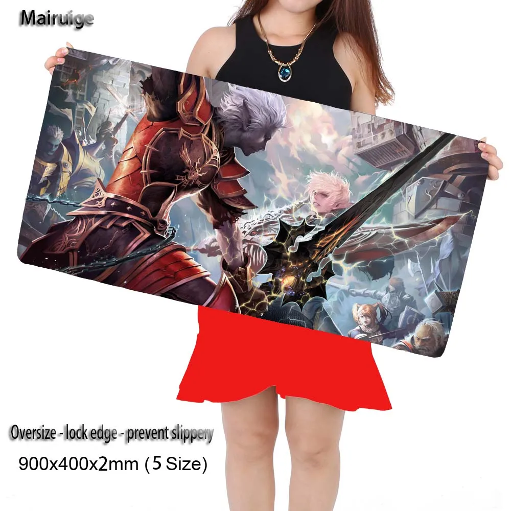 

Lineage 2 Mouse Pad Large Gaming Large Mouse Pad Locking Edge Mouse Mat Speed Version for Dota CS GO Mousepad 5 Sizes As Gifts
