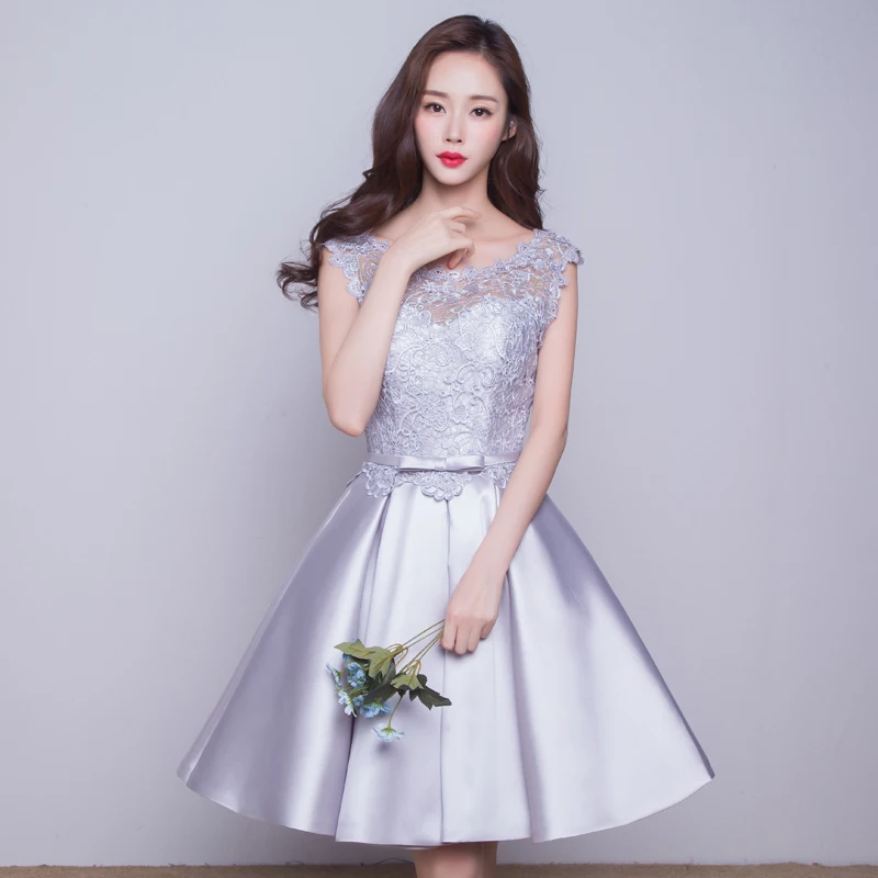 Real Photo Short Bridesmaid Dresses for Wedding Party Knee ...