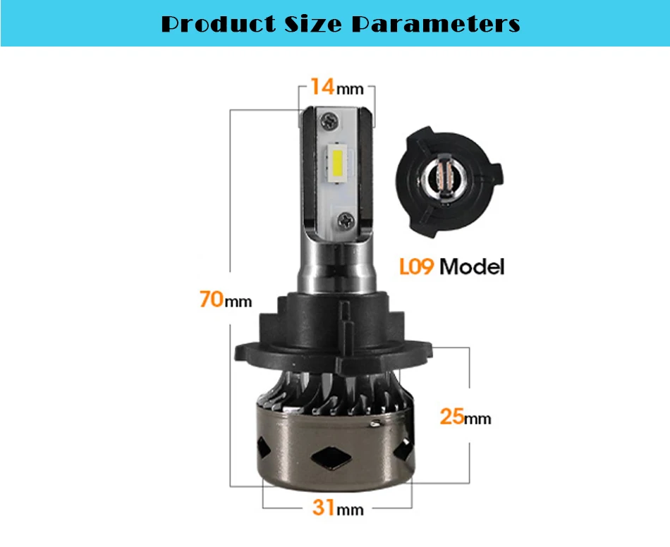 H7 LED lamps and hoder  For Volkswagen VW TIGUAN Lavida Gran Lavida Lamando Touran  (1)