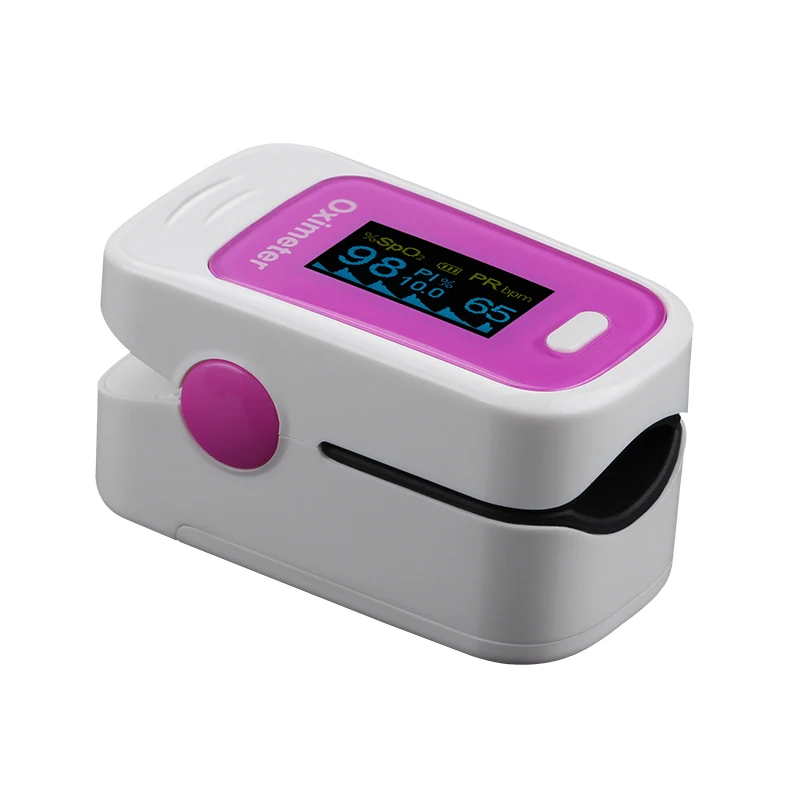 Дропшиппинг Пальчиковый Пульсоксиметр портативный Пальчиковый пульсиоксиметр Пальчиковый SPO2 PR PI Oximetro de dedo цифровой - Цвет: Pink