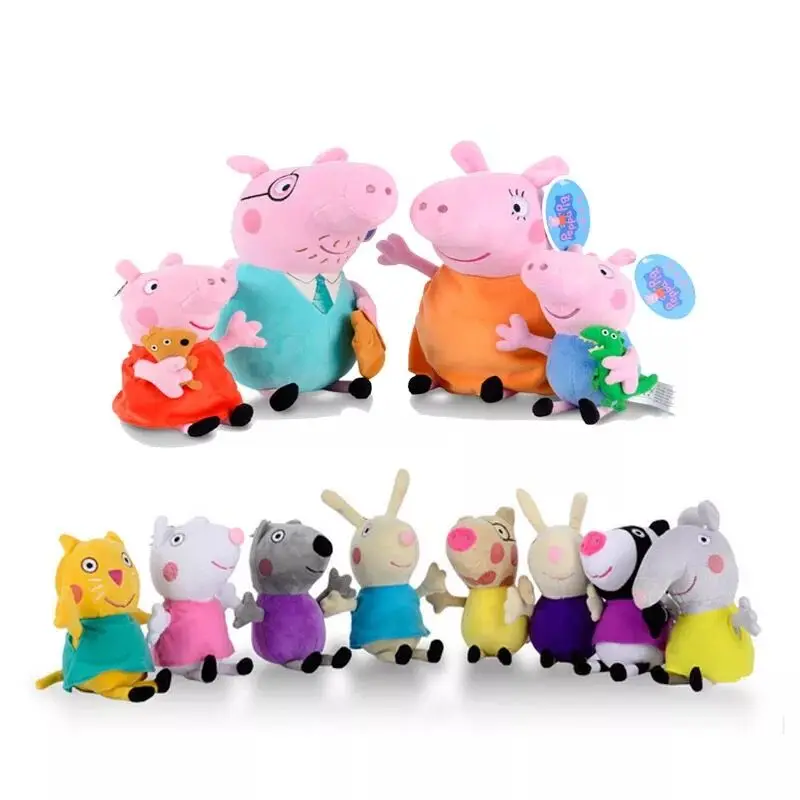 Genuine peppa pig Kawaii Original peppa george plush doll & stuffed brinquedos toys hobbies for children girls stuffed toy 19cm Genuine peppa pig Kawaii Original peppa george plush doll & stuffed brinquedos toys hobbies for children girls stuffed toy 19cm