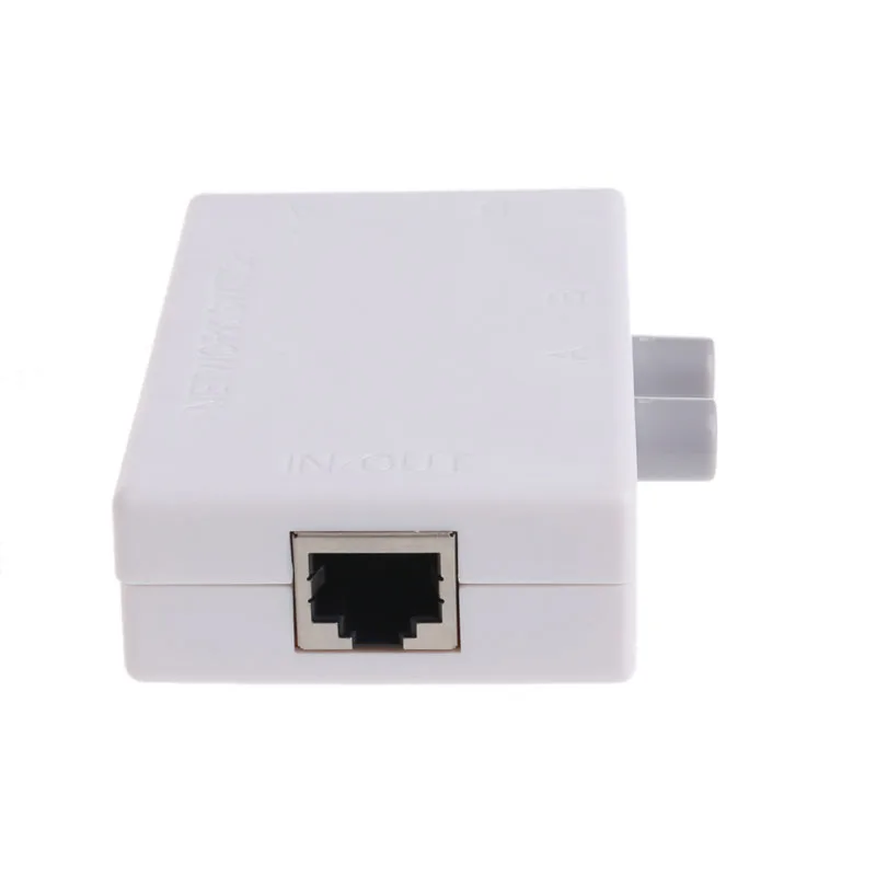 Mini Dual 2 Way 2 Порты RJ45 сети ручной AB обмена распределительной коробки Адаптер HUB