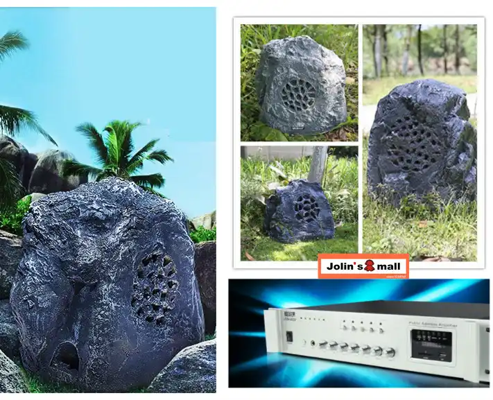 outdoor stone speakers