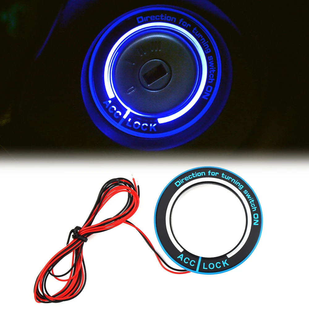

Car light LED Ignition Switch cover/Ring key ring decoration stickers for Ford Focus 2 Focus 3 4 MK3 MK4 Kuga S-MAX