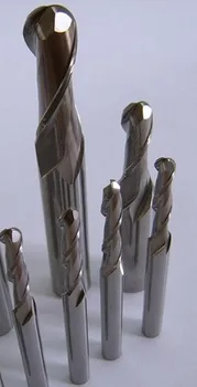 

HRC52 Super micro grain tungsten carbide taper ball nose end mill for CNC milling ,2F*R10.0*40*20*150 cone type milling cutter