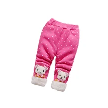 Для девочек теплые штаны детские повседневные зимние штаны малыш утолщаются теплые леггинсы брюки для девочек девочки спортивные штаны