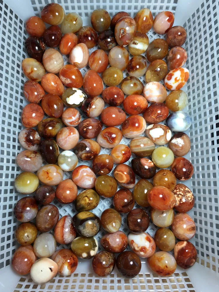

1000g 23pcs NATURAL CARNELIAN EGG QUARTZ CRYSTA crystal stone