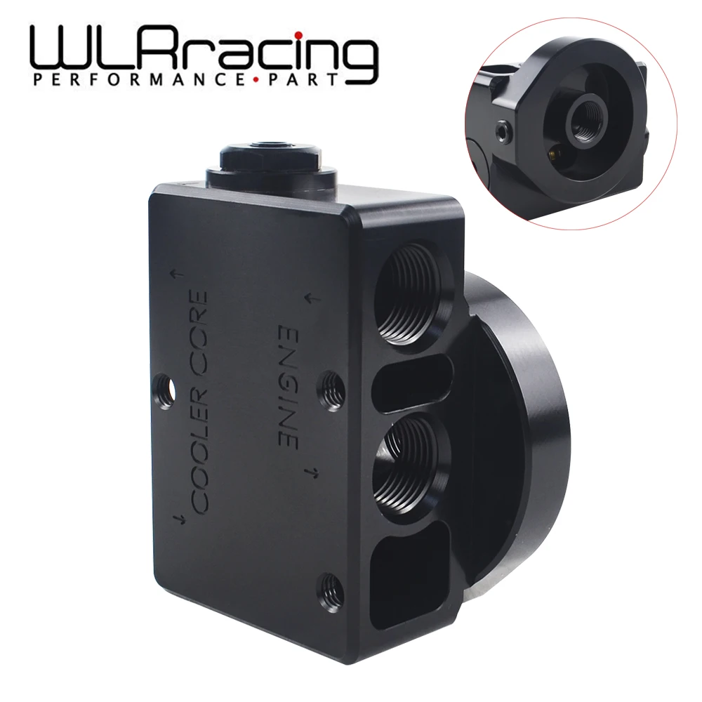 

WLR RACING - Oil Filter Sandwich Adaptor For High quality Oil filter remote block with thermostat 1xAN8 4xAN10 ORB FEMALE 6744