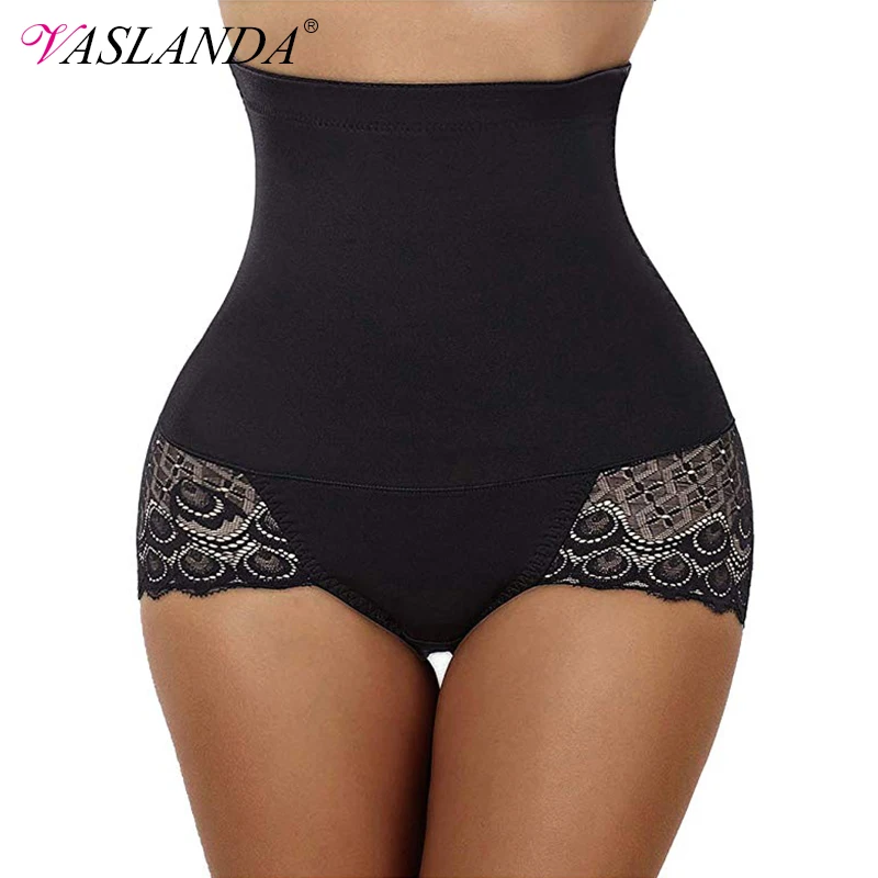 

VASLANDA Plus Size Women Body Shaper High Waist Butt Lifter Tummy Control Panty Waist Trainer Seamless Briefs Slimming Underwear