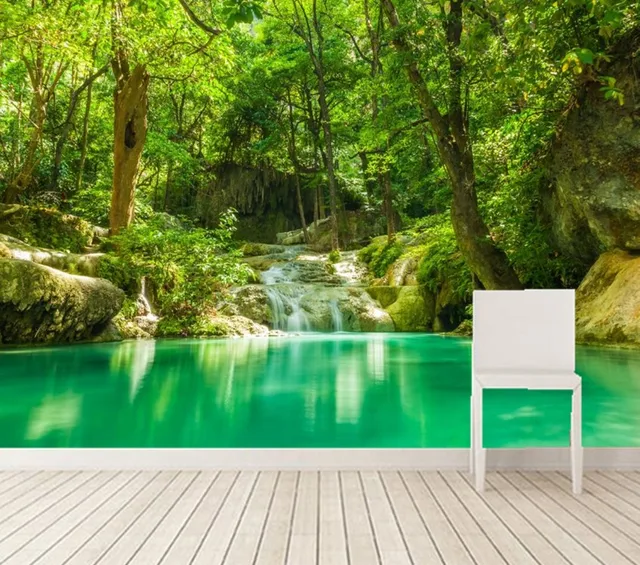 Living Room Jungle aliexpress : buy custom 3d murals,tropics forests waterfall Living Room Jungle aliexpress : buy custom 3d murals,tropics forests waterfall
