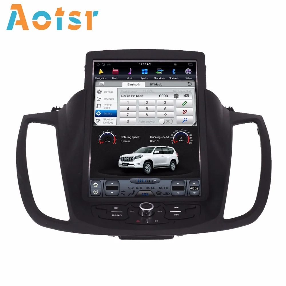 Flash Deal Tesla style 10.4"BIG Screen Android 7.1 Car multimedia Player for Ford Kuga 2013-2017 BT  Radio RDS USB SD Free GPS Map no dvd 5