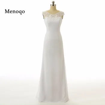 

Elegant A line Cap sleeve Applique V Neckline Long Chiffon White Evening Dresses Real Sample Custom Made Prom Gowns 2020