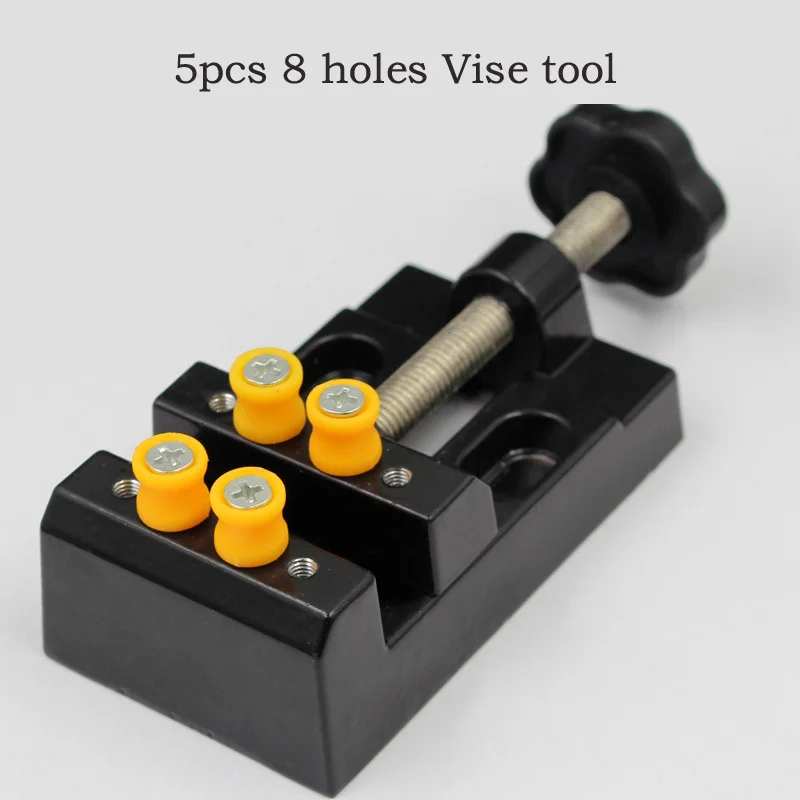

Free Shipping 8 Holes Aluminium Alloy Vise Nutcracker Table Clamp Olive Bodhi Gig Watch Jewelrymaker Hand Carpenter DIY Tool
