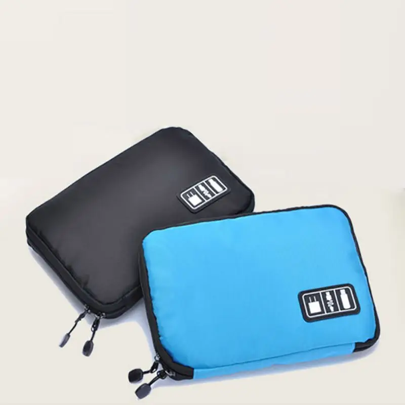 

Practical Outdoor Portable Digital Accessories Storage Bags Travel USB Cable Earphone Fashion Container Collect Kit With Zipper