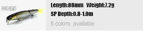 5 шт./лот, 5 моделей, рыболовные снасти A+, рыболовные приманки, жесткая приманка, приманка, гольян, Поппер, качественные приманки