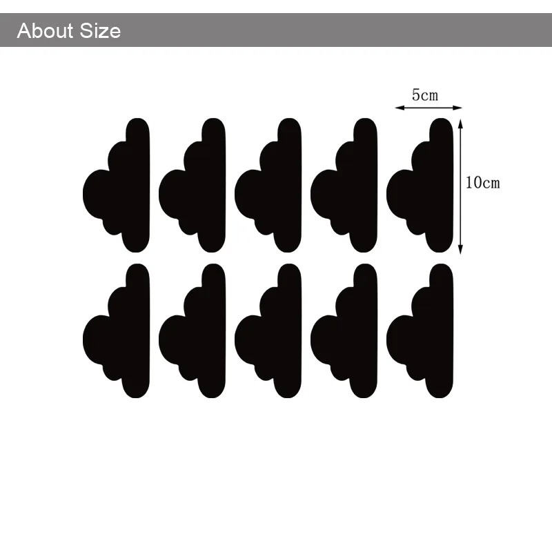 10 قطعة/المجموعة سحابة نمط الذاتي لاصق مرآة سطح الجدار ملصق ل غرفة نوم الحمام الاطفال غرفة المعيشة غرفة جدار المنزل ديكور dc8
