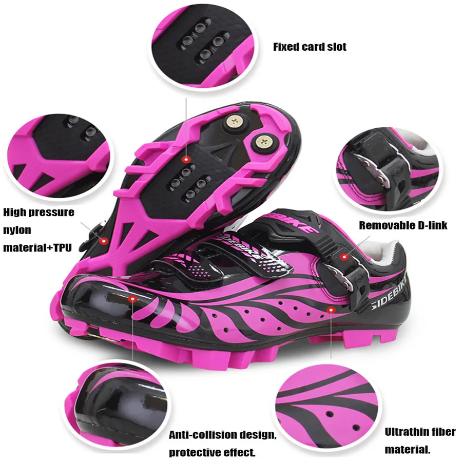 hot pink cycling shoes