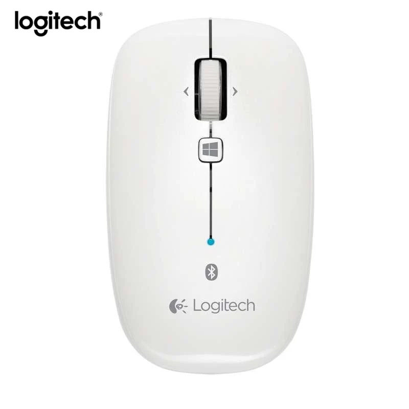 Logitech M558 Беспроводная bluetooth-мышка Игровые мыши 1000 точек/дюйм оптический, эргономический компьютер Мышь для MAC