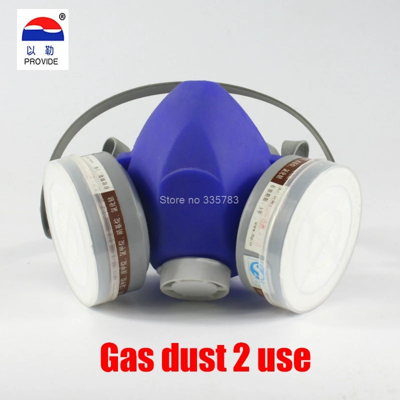 Goede BIEDEN Stofdicht anti virus 2 gebruik ademhalingsapparaatmasker silicagel hoge kwaliteit respirator pesticide rook gas masker