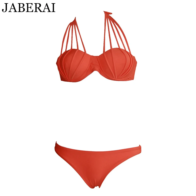JABERAI Swimsuit Female Swimwear Micro Bikini Swimming Suit For Women Solid Push Up Separate Sexy 2019 |