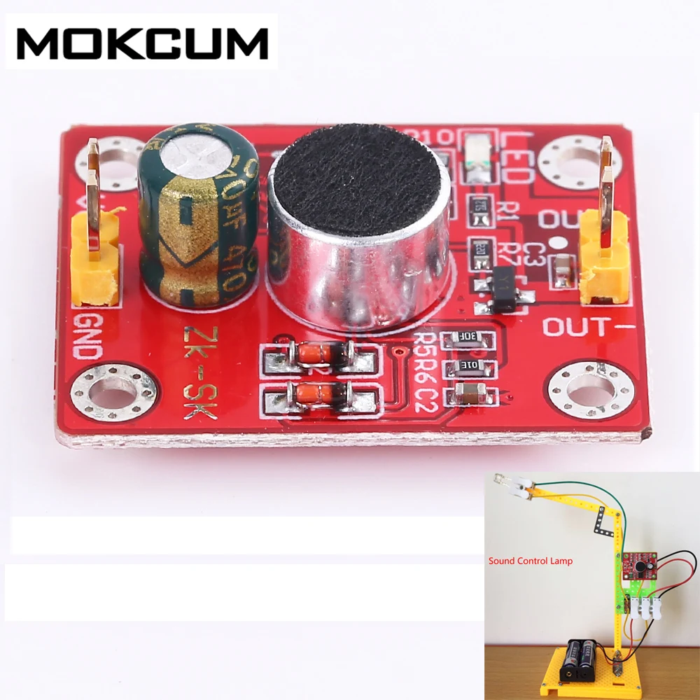 

DC 3V-9V 1.5A Intelligent Control for Motor Lamp Sound Sensor Sound control intelligent motor driver Voice Delay Driver Module